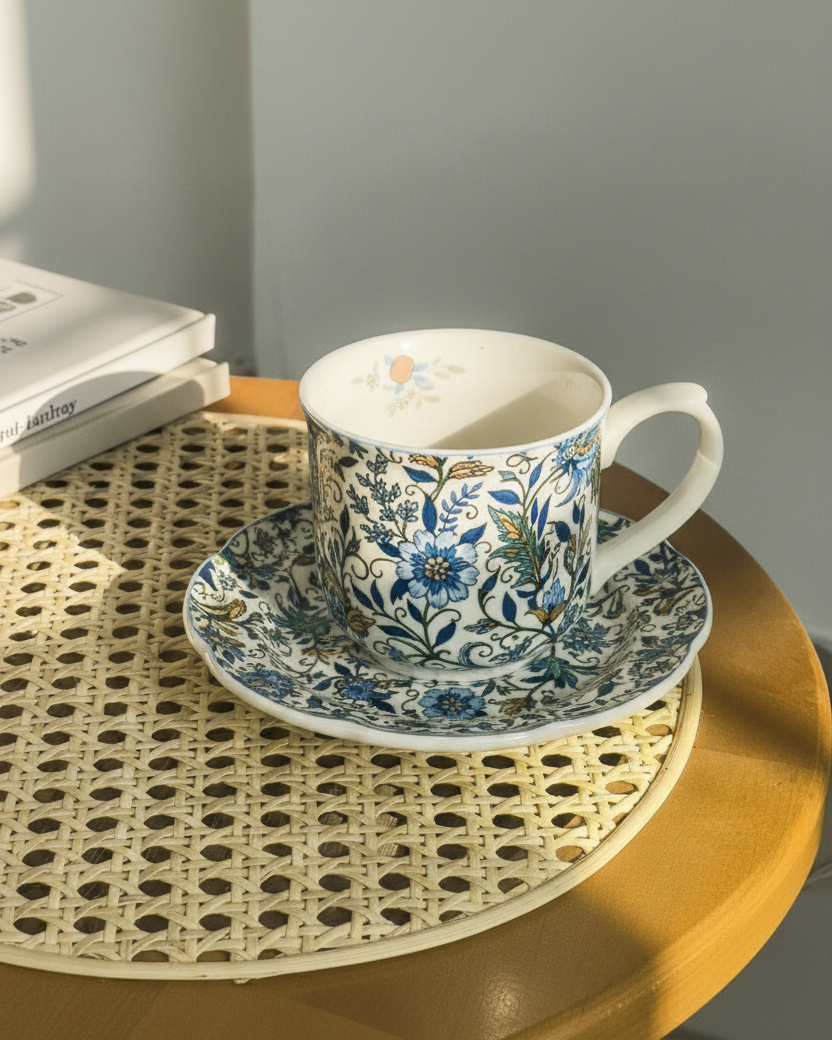 Persian Garden Tea Cup With Saucer