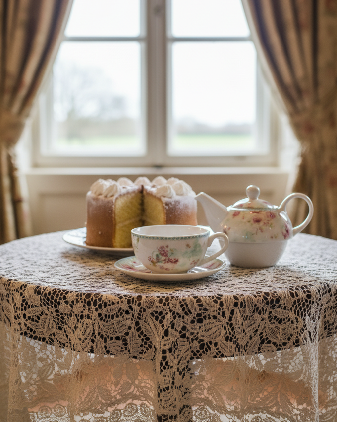 Rosé Garden Tea for Two Set - White