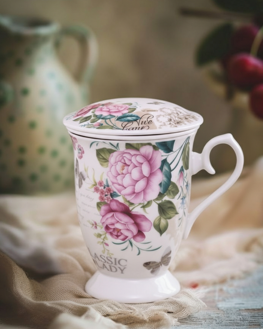 Floral Symphony Infuser Mug