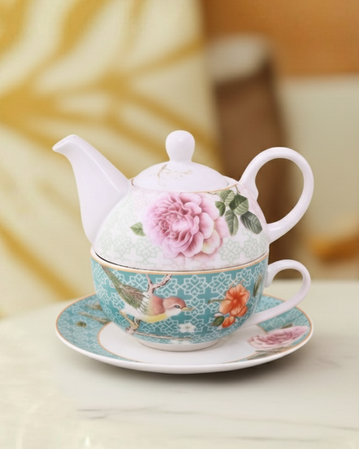 Spring Harmony Tea for Two Set - Blue