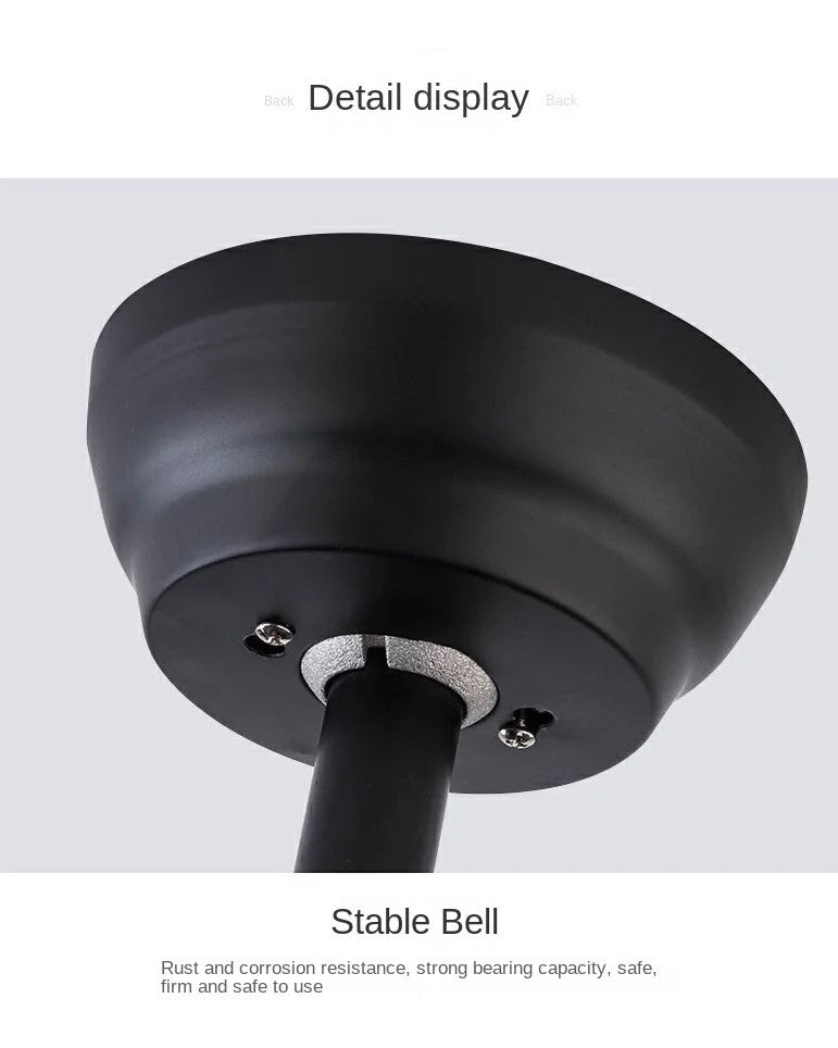 Solstice Retractable Ceiling Fan + Chandelier Light (with Remote Control) - The Decor Kart