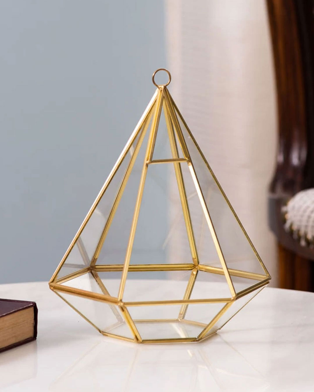 The Nest Gold Glass Terrarium - The Decor Kart