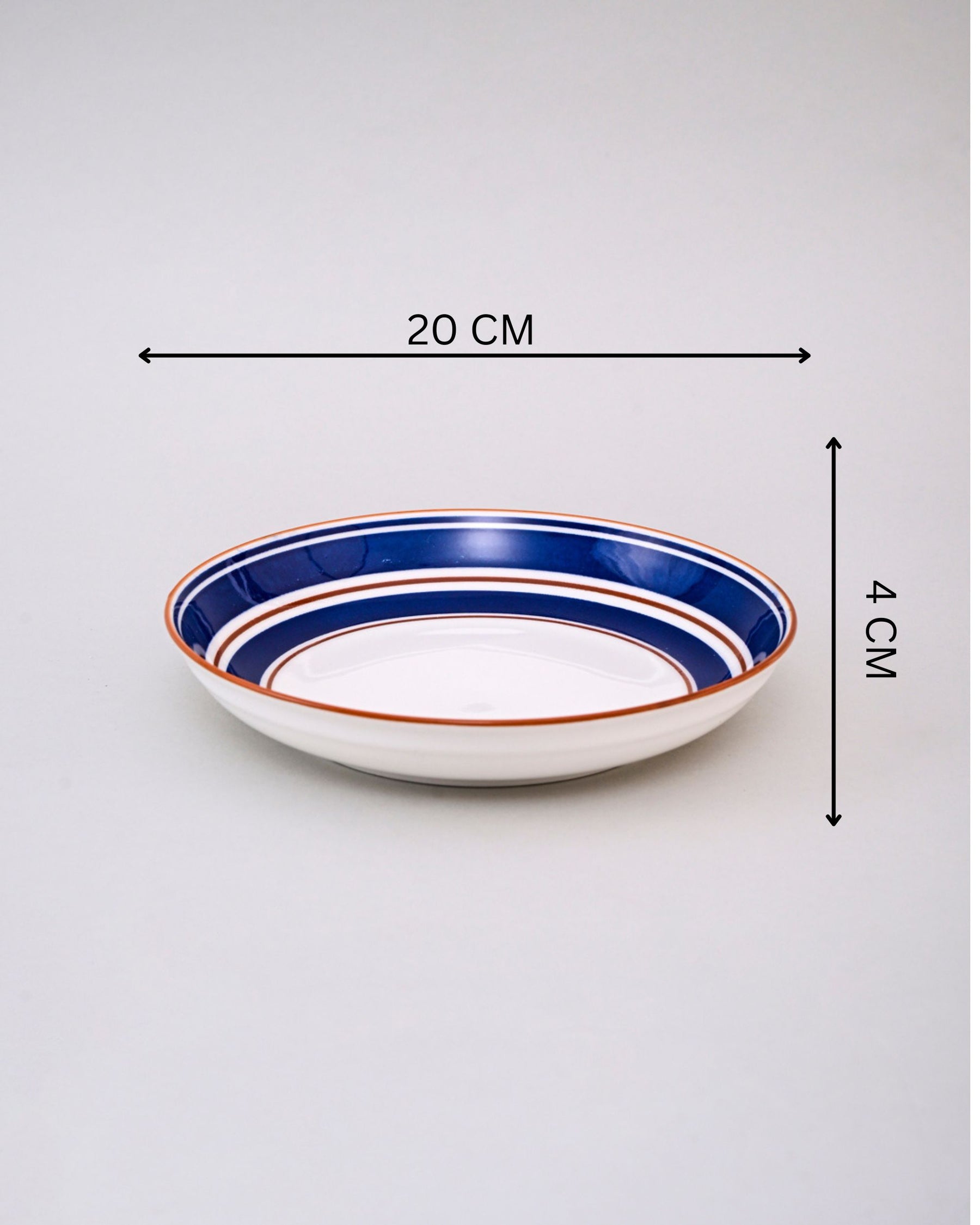 Ocean Stripe Pasta Bowl - Set Of 4