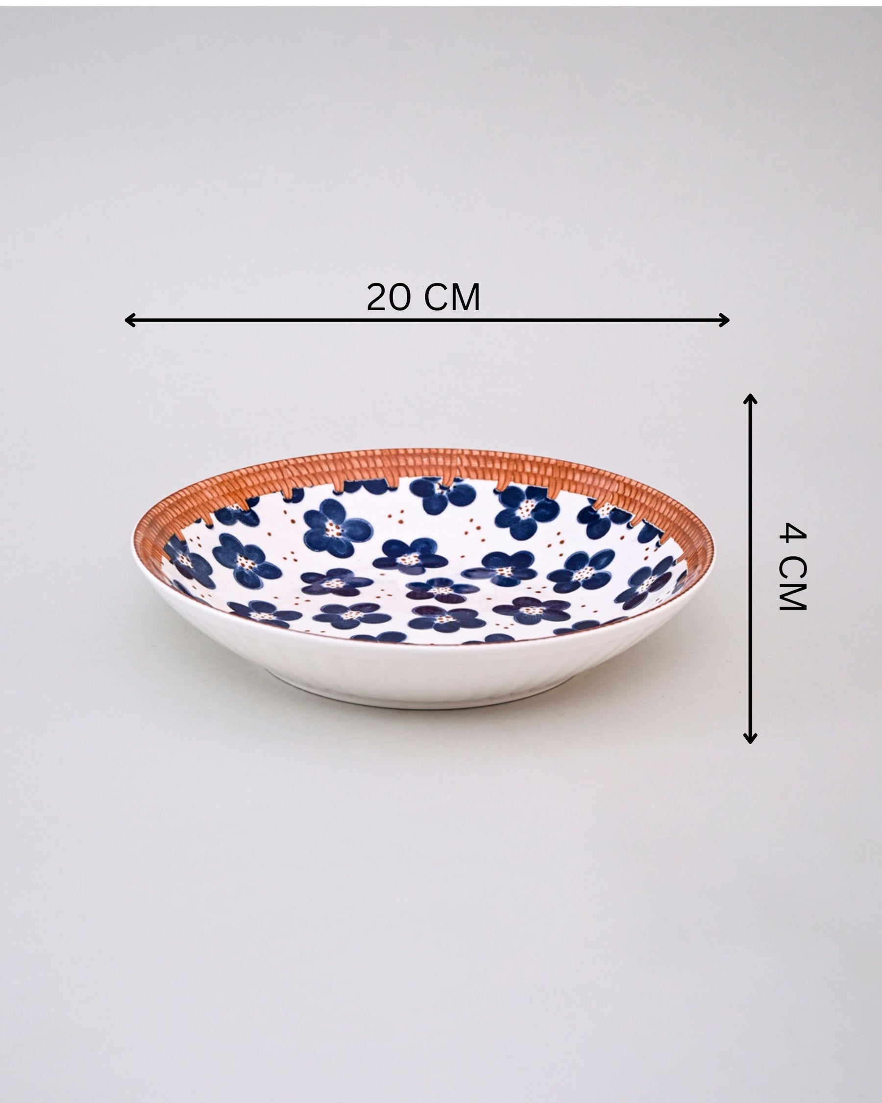 Floral Whimsy Pasta Bowl - Set Of 4