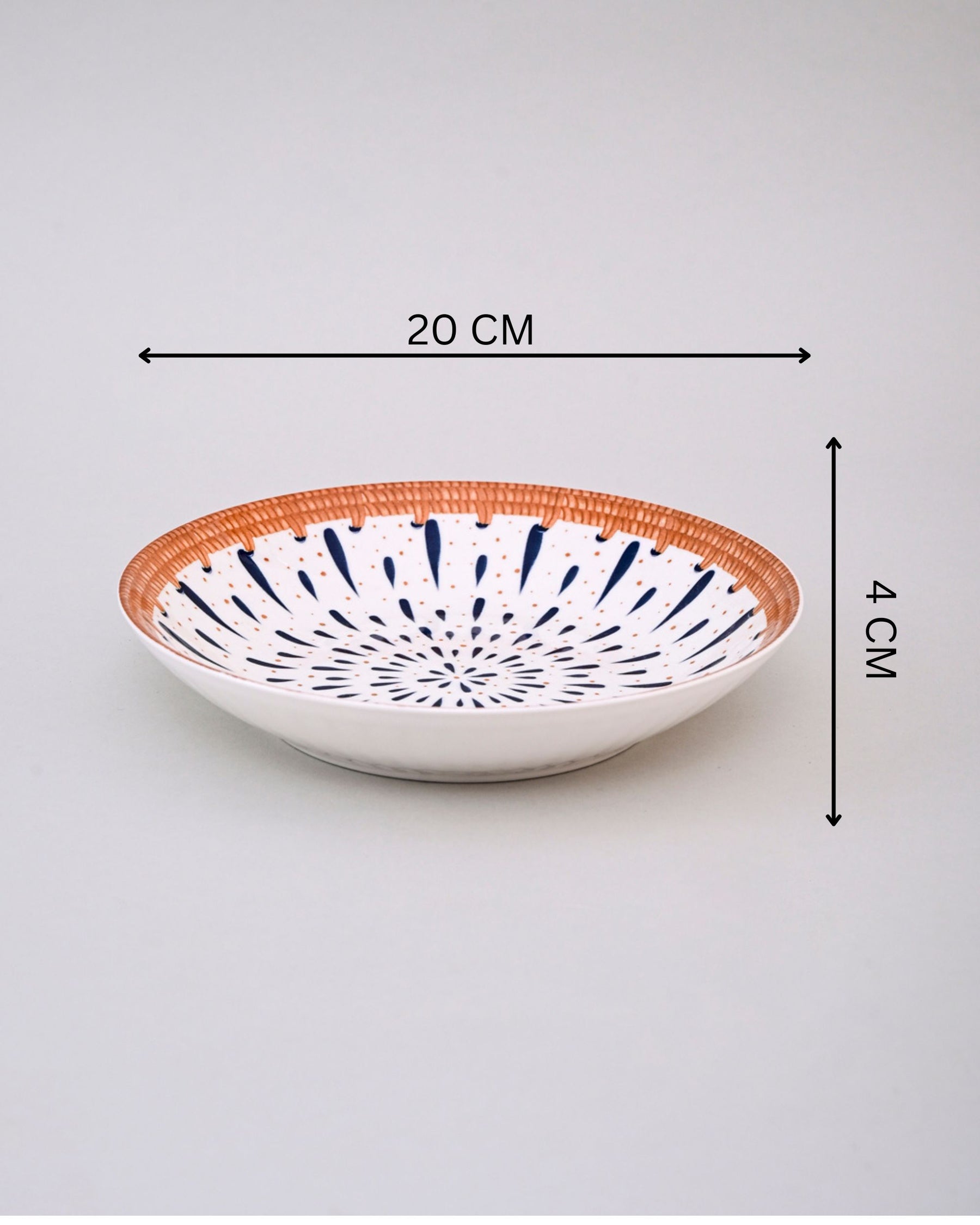 Floral Whimsy Pasta Bowl - Set Of 4