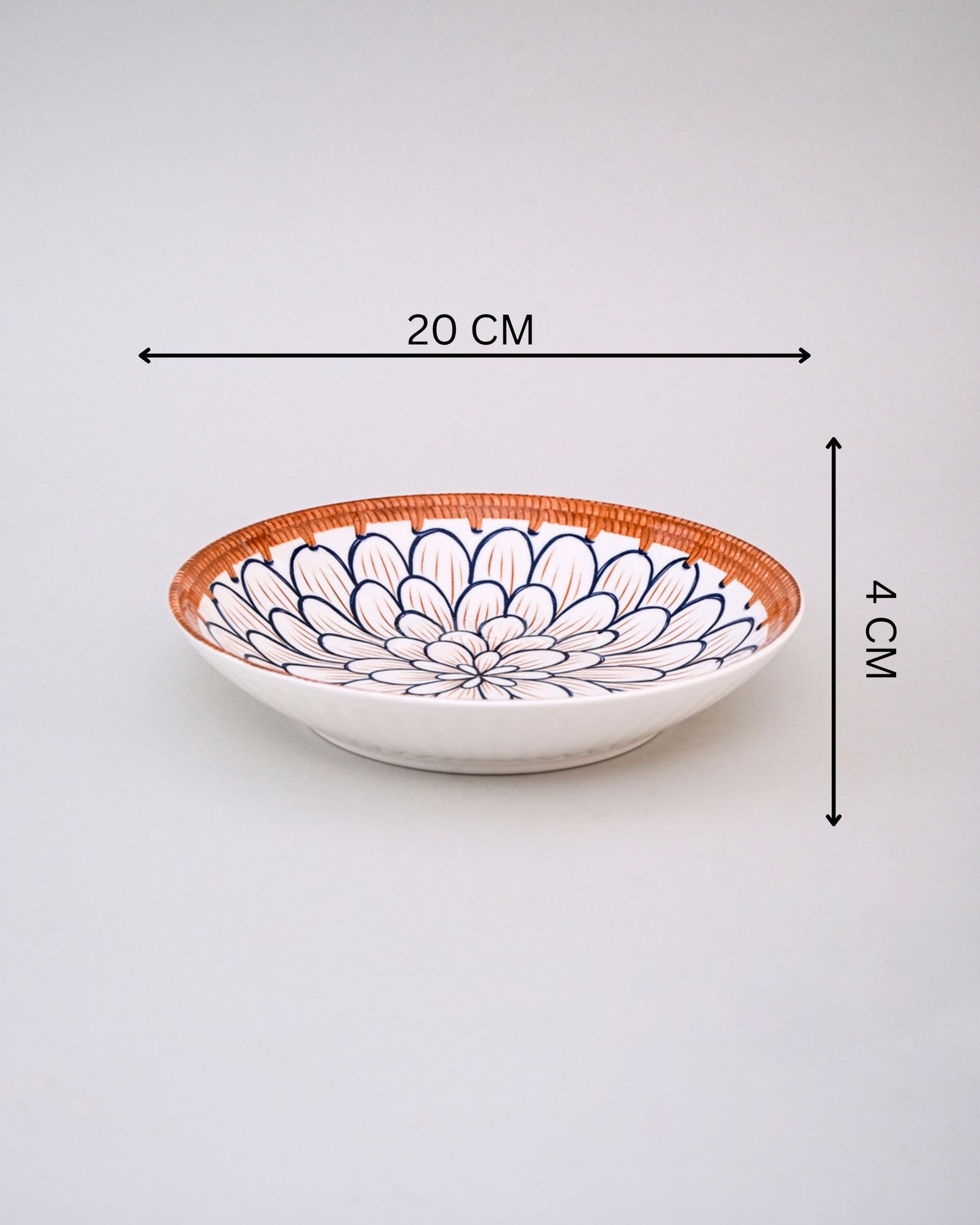 Floral Whimsy Pasta Bowl - Set Of 4