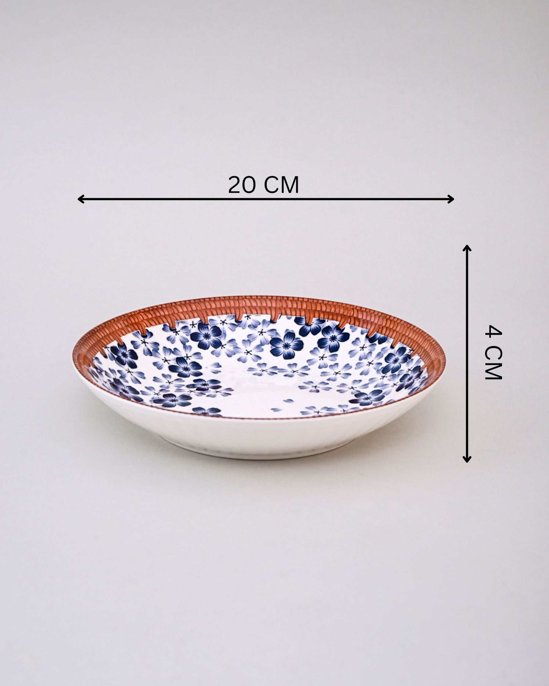 Floral Whimsy Pasta Bowl - Set Of 4