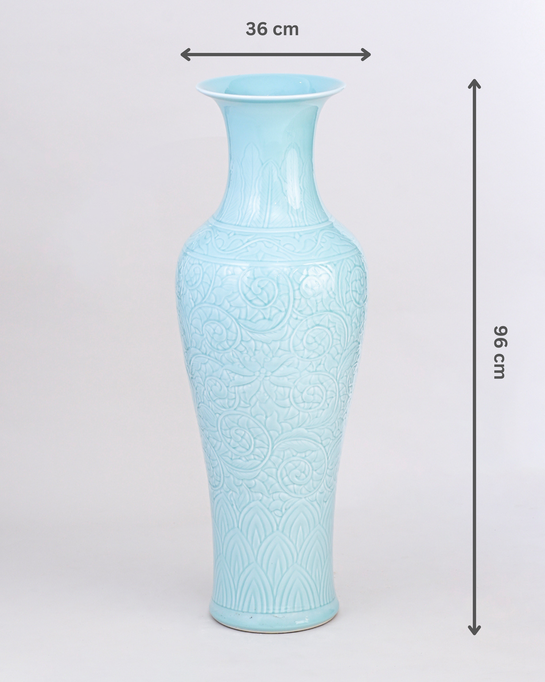 Celadon Tall Vase 96 cm
