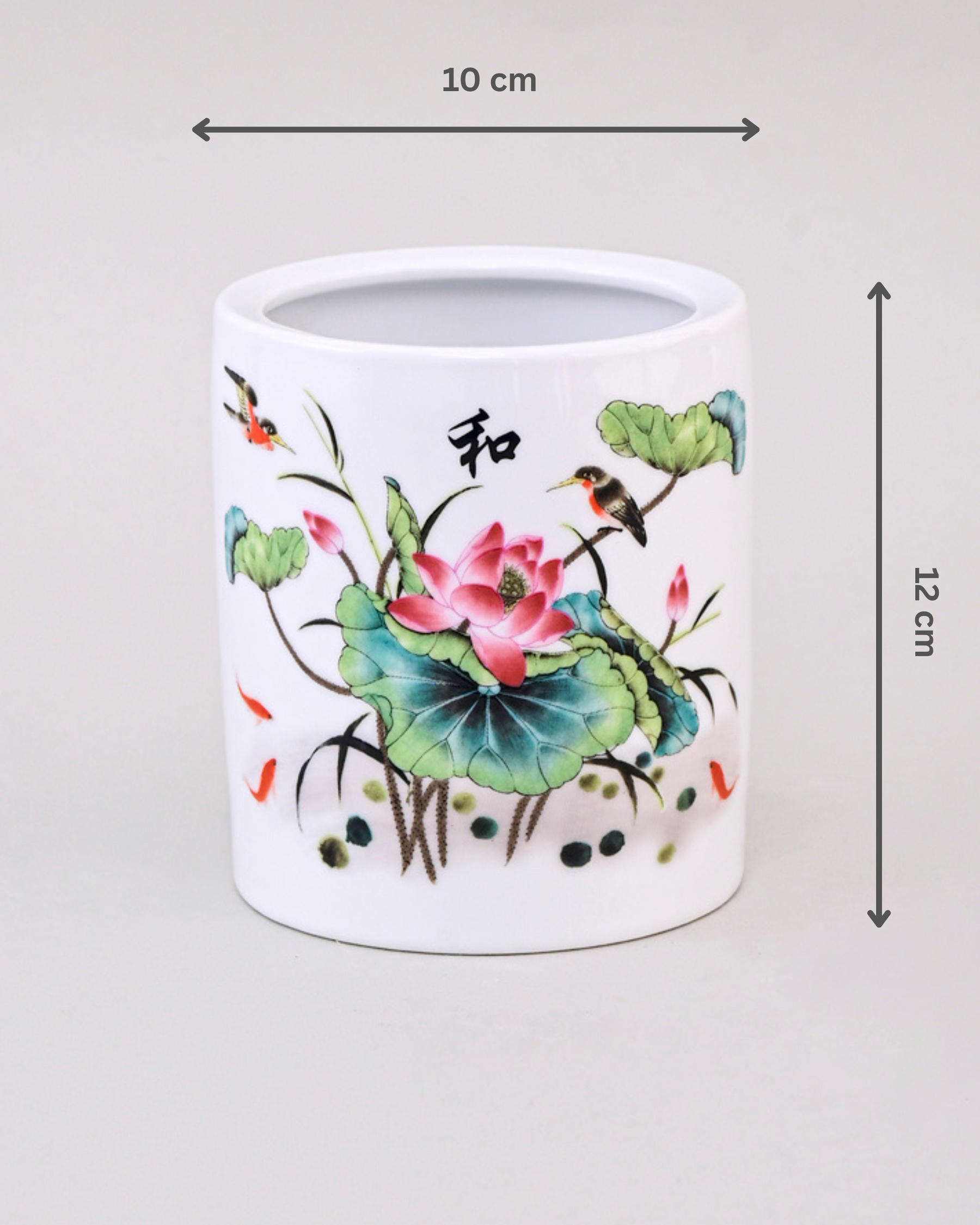 Lotus Harmony Ceramic Planter