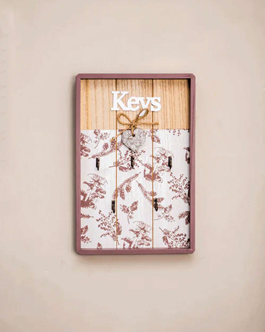 Rustic Charm Organize and Display Wall Key Holder Board