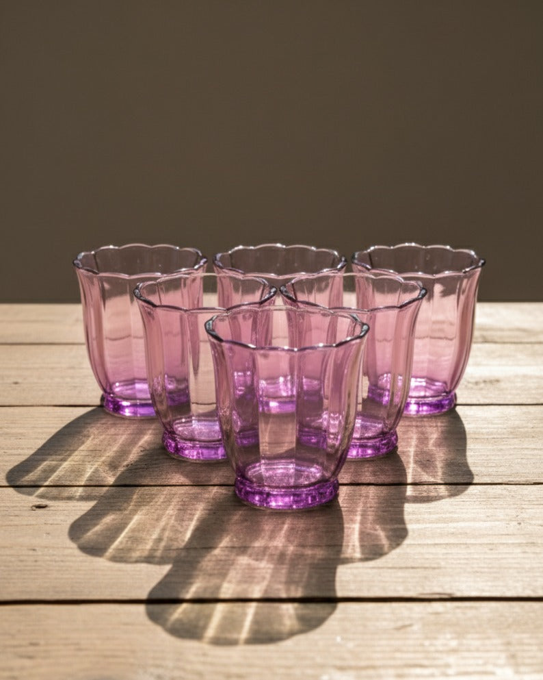 Purple Ombré Tulip Tumbler - Set of 6