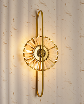 Modern Crystal Disc Wall Light