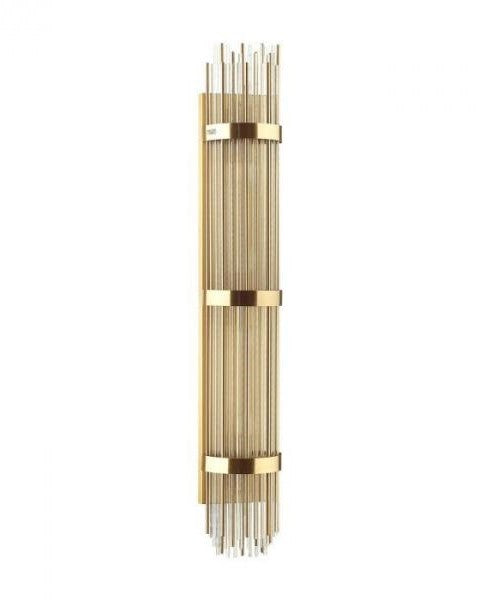 Gold Glass Rod Wall Light