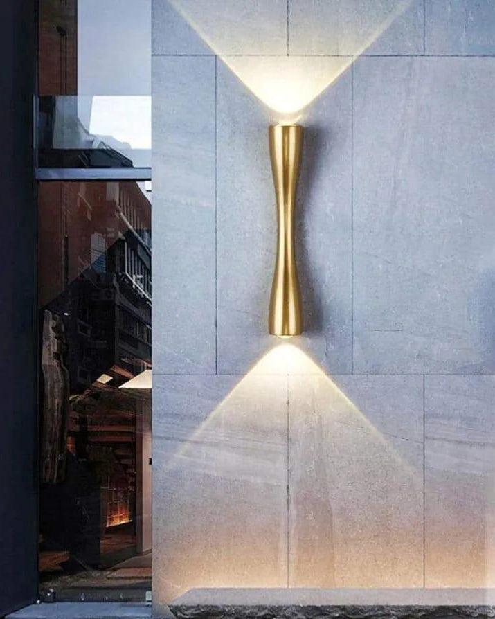 Bistro Beam Accent Outdoor Wall Light - Gold