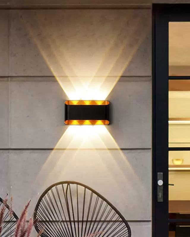 Gleam Edge Outdoor Wall Light - 3 Light