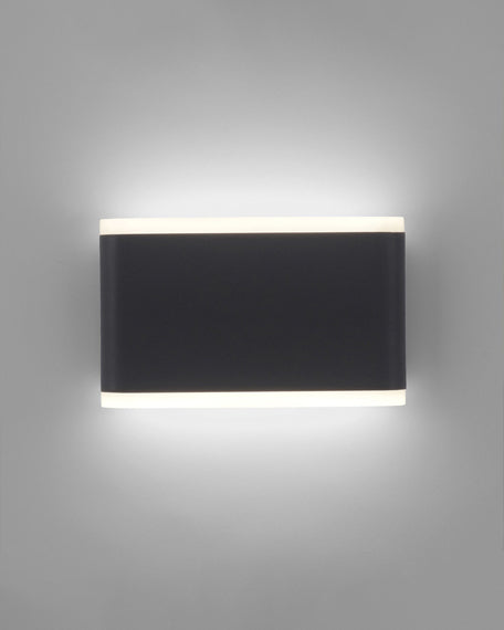 Modern Rectangular Up & Down Outdoor Wall Light