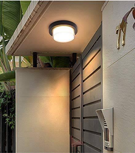 Glow Edge Round Outdoor Wall Light