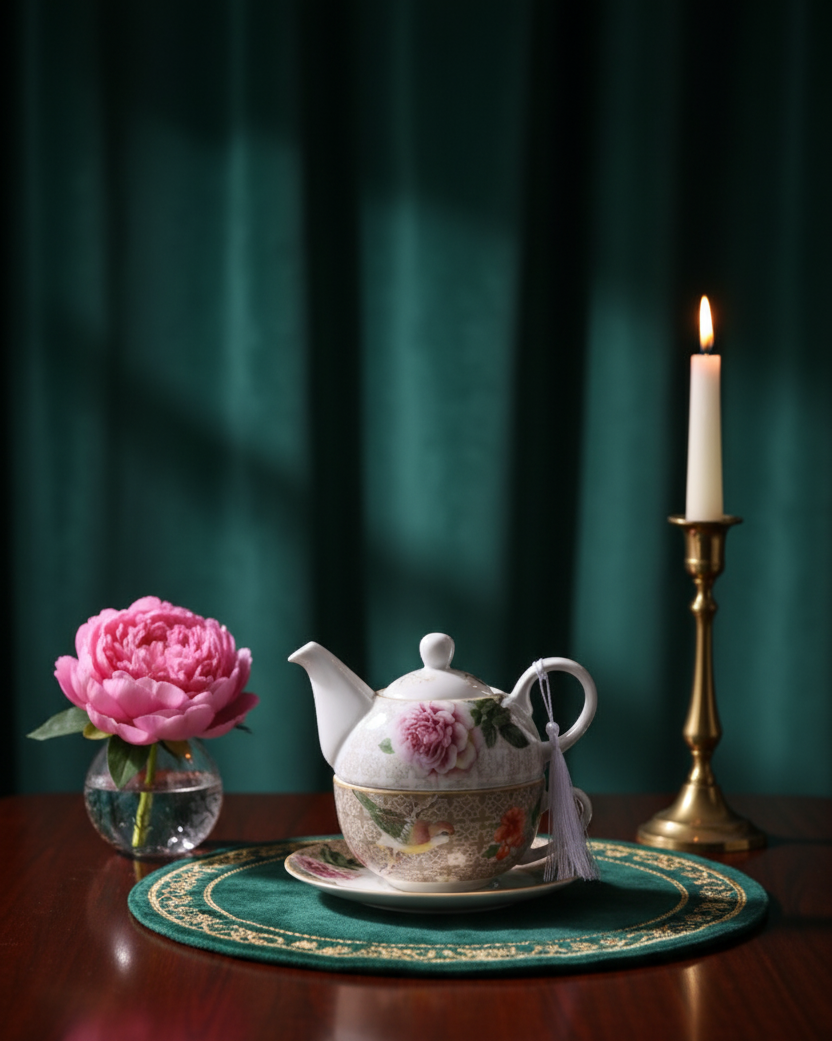 Spring Harmony Tea for Two Set - Brown