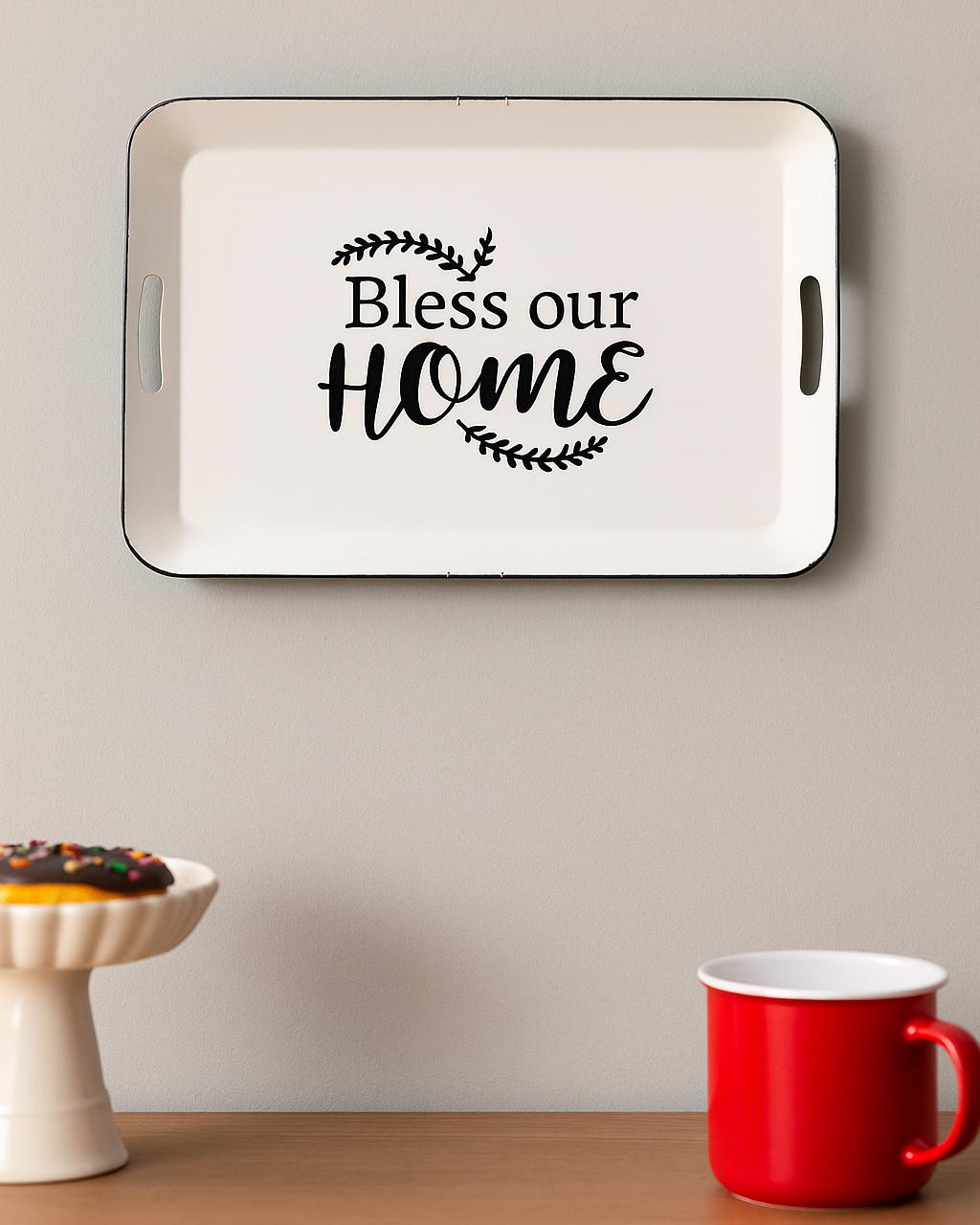 'Bless Our Home' Tin Bar Sign