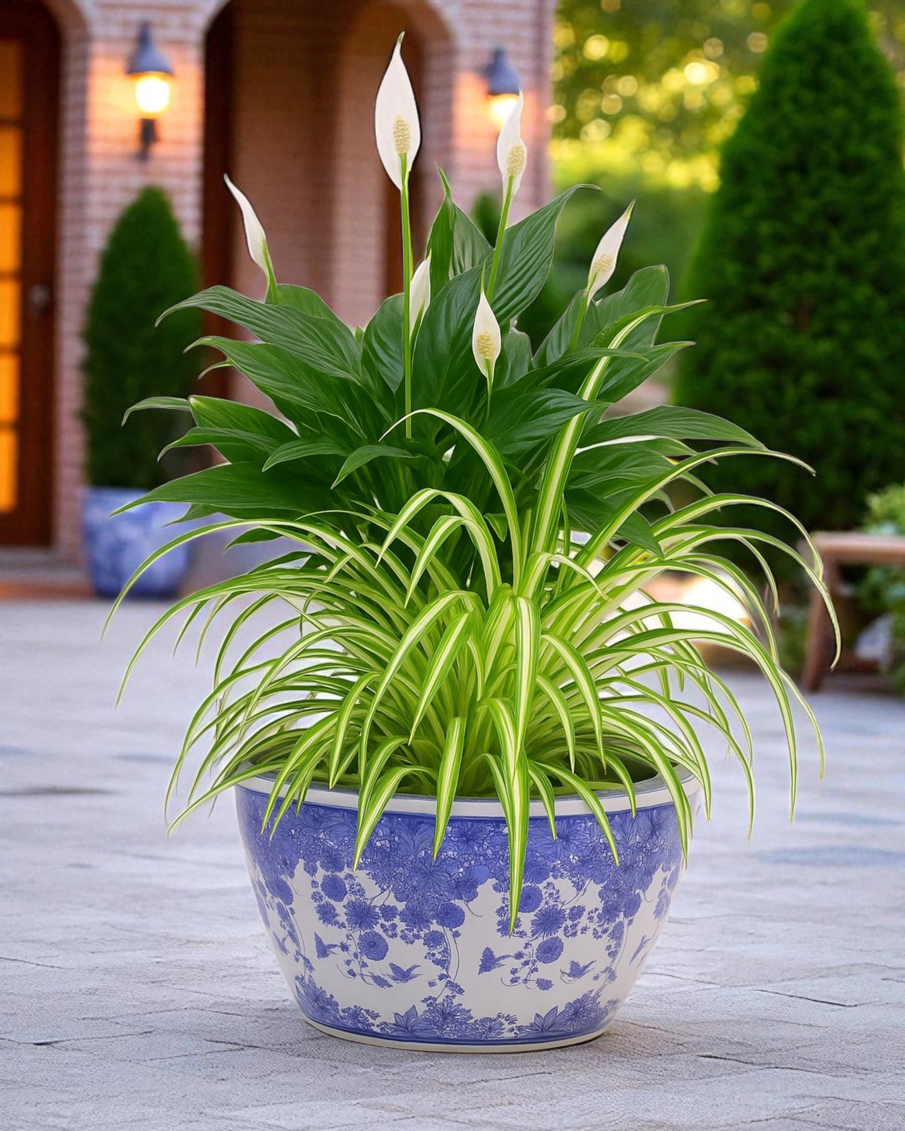 Blue & White Blossom Harmony Planter