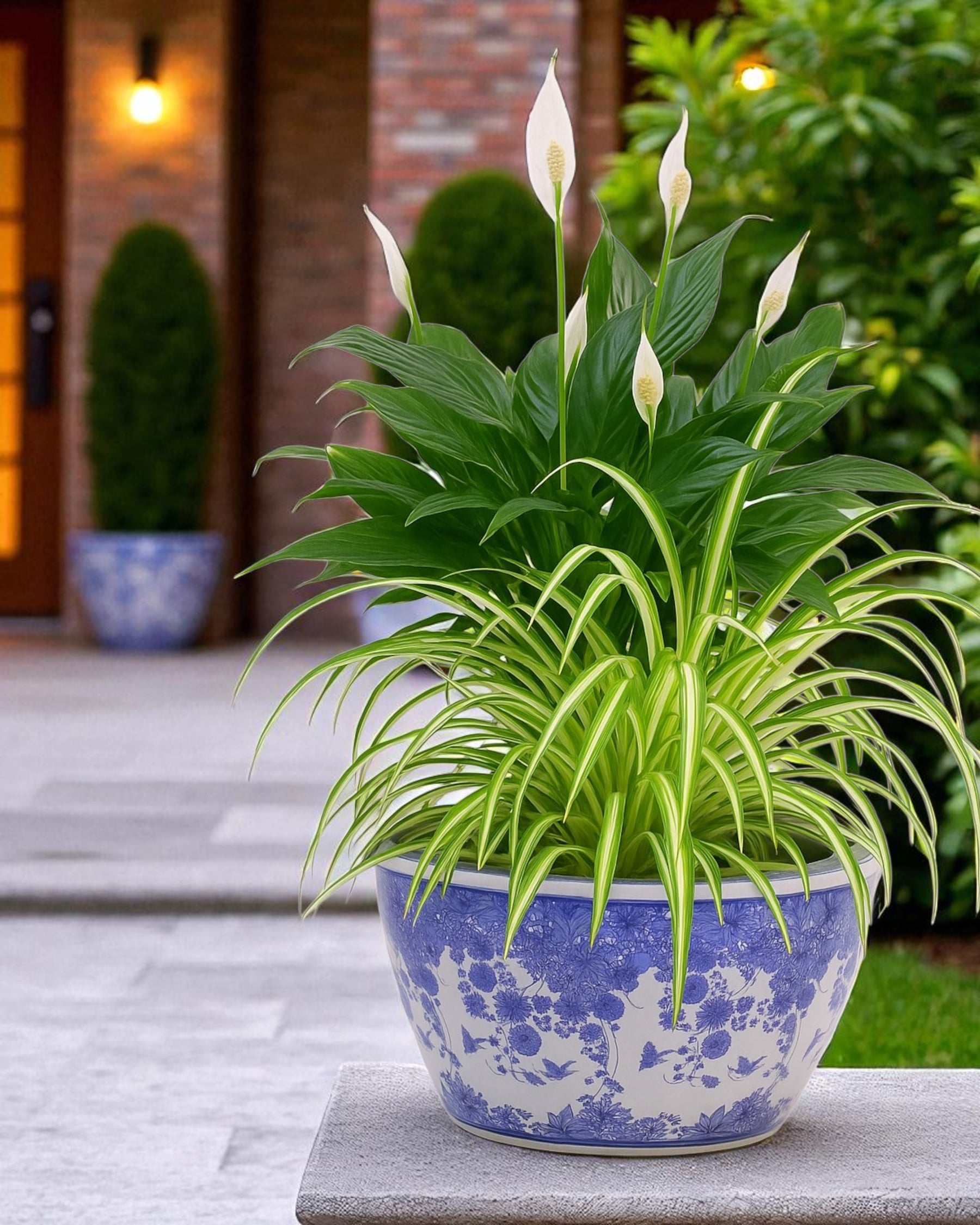 Blue & White Blossom Harmony Planter