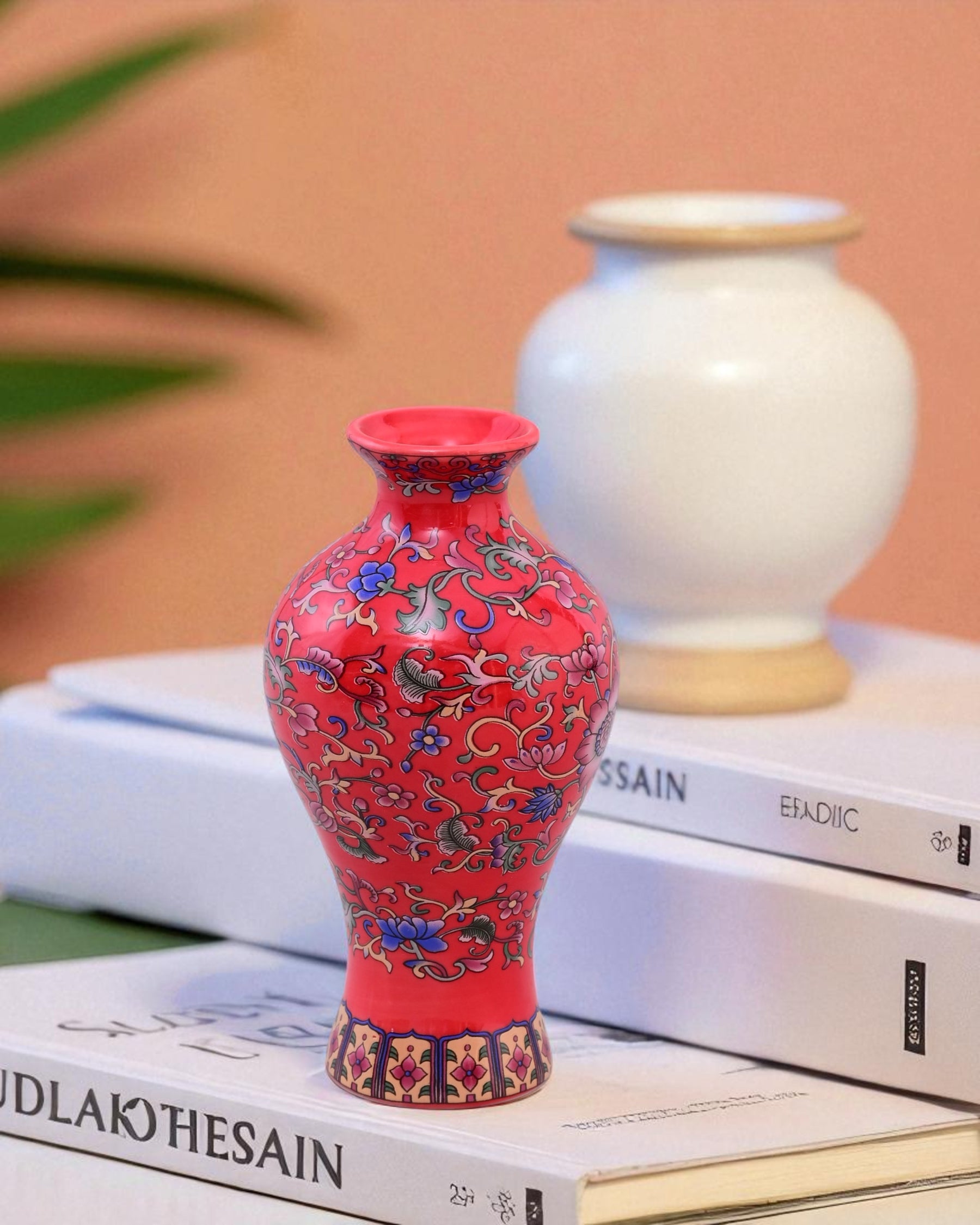 Royal Red Garden Ensembleb Vase - Set Of 3