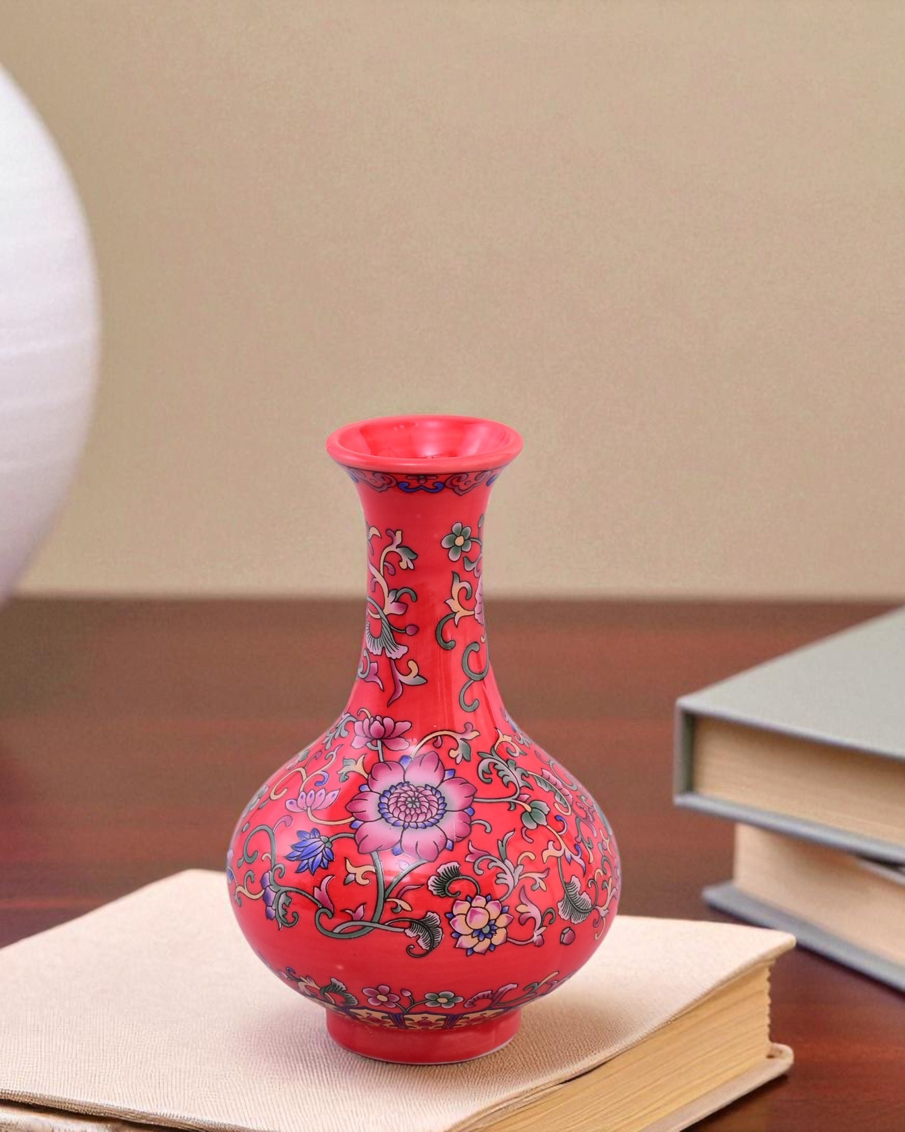 Royal Red Garden Ensembleb Vase - Set Of 3
