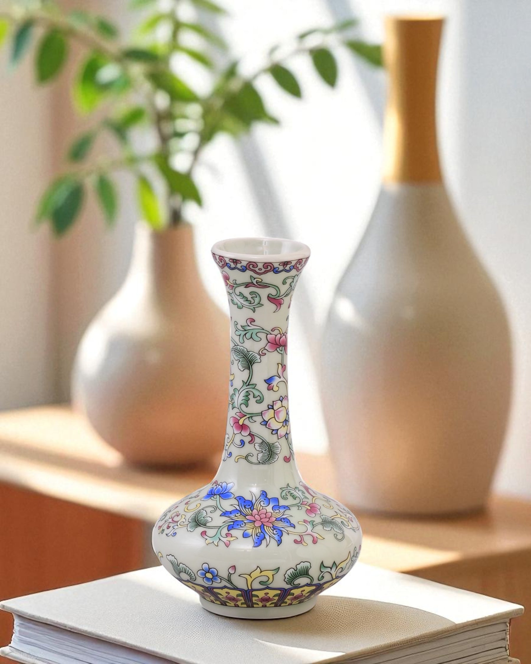 Famille Verte Garden Blossom Vase - Set Of 3
