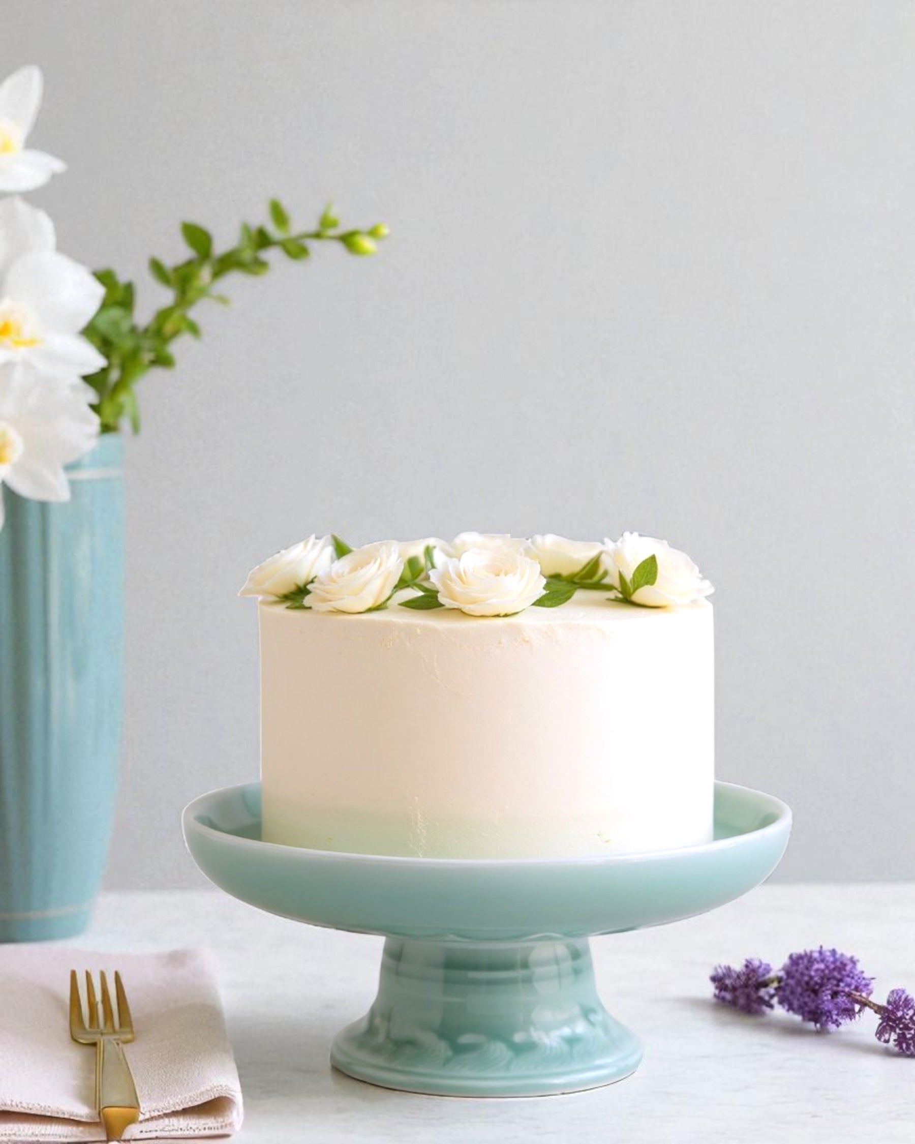 Celadon Green Glaze Cake Stand