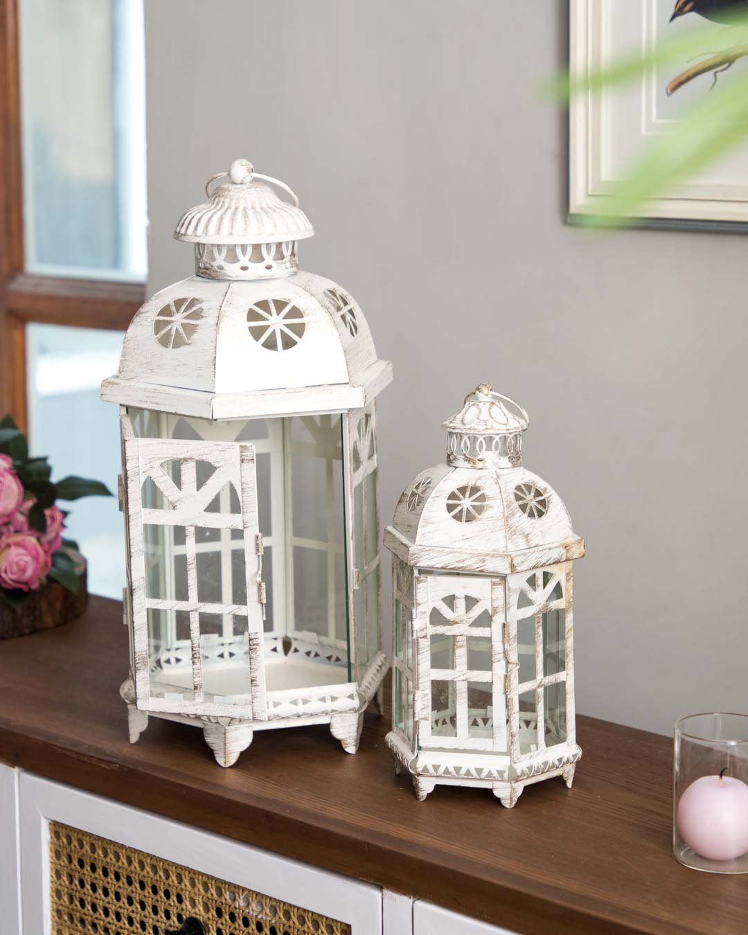 Serene Sanctum Hanging Lantern - Small
