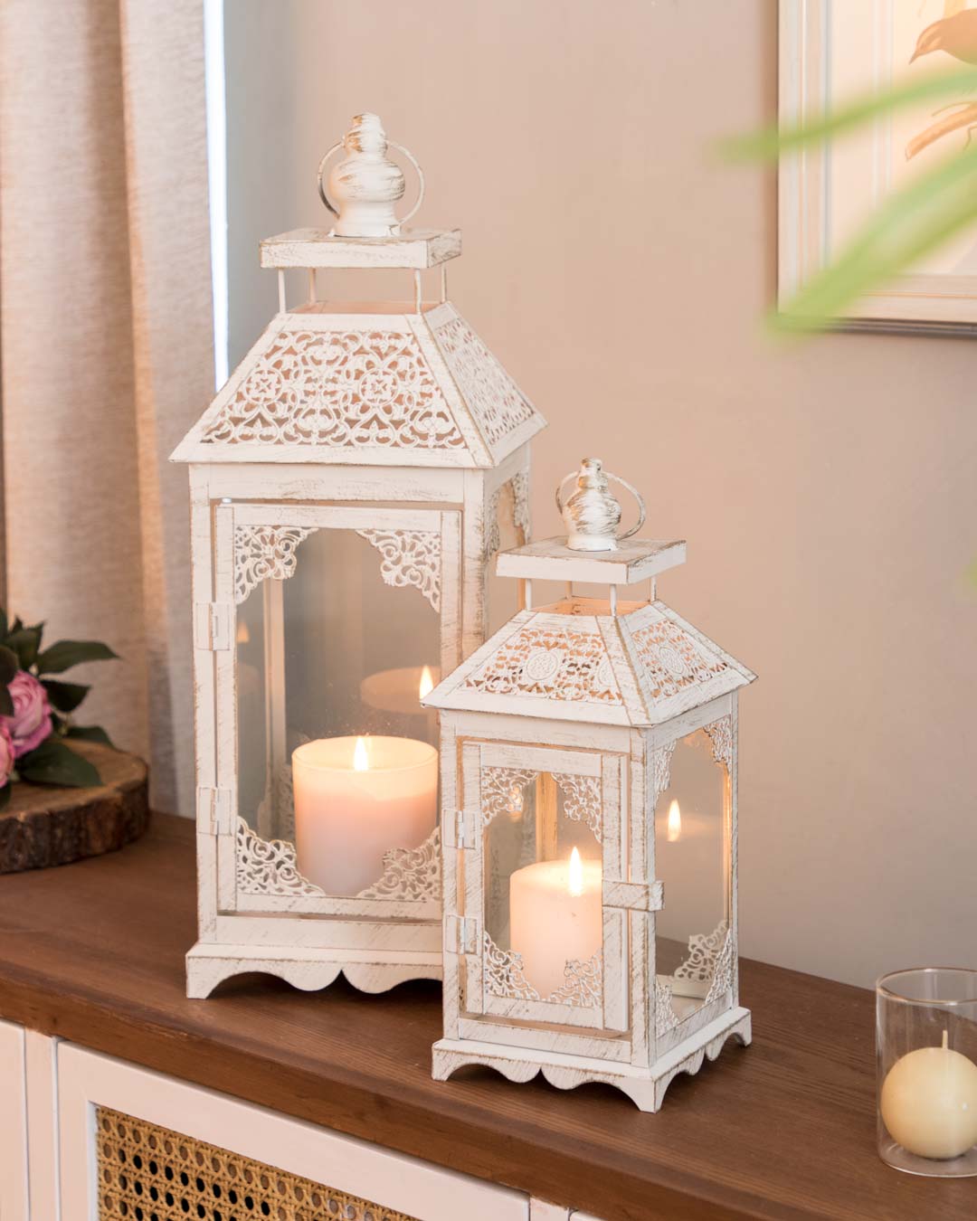 Hillary Vintage Hanging Lantern - Small