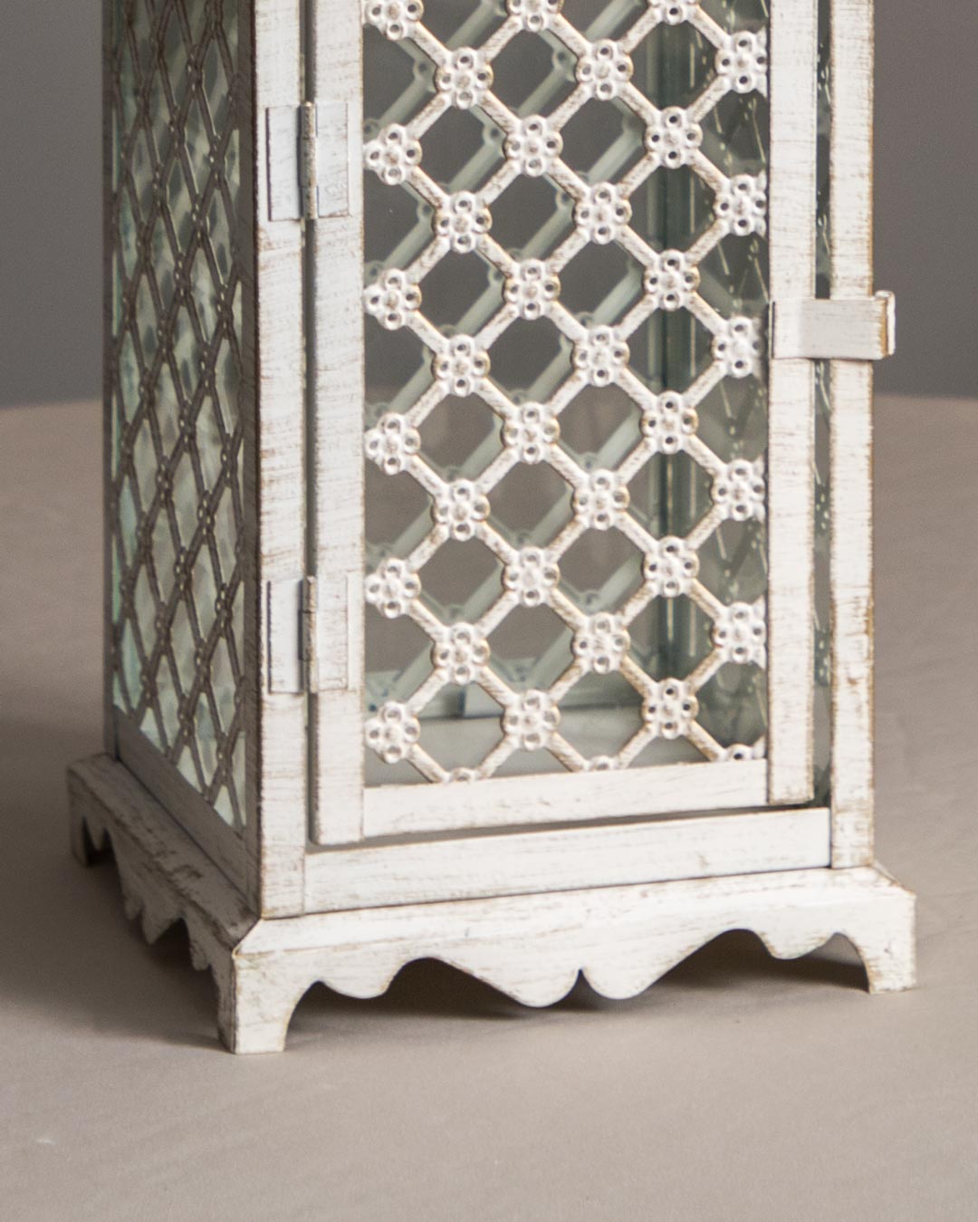 Serene Glow Vintage Hanging Lantern - Large