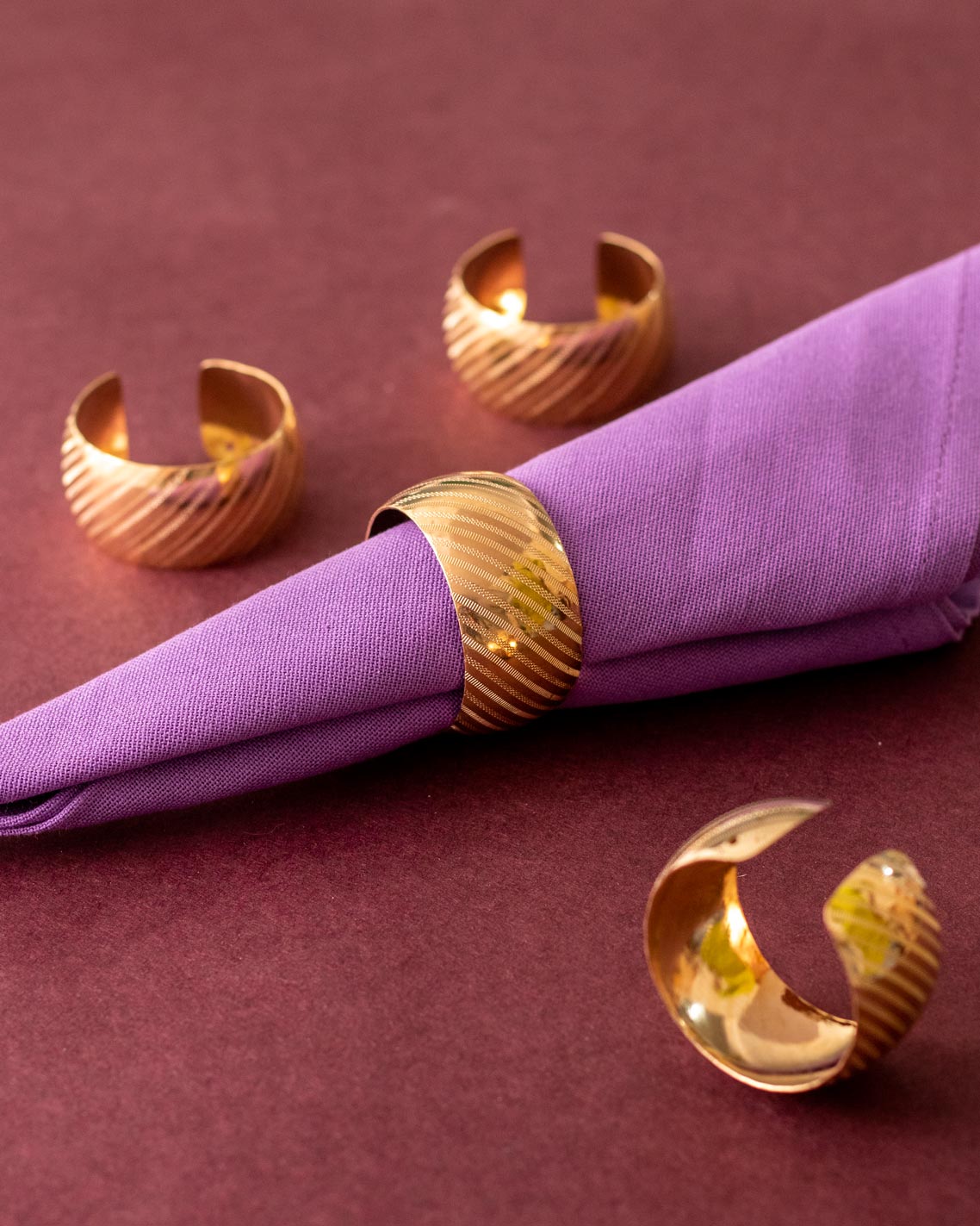 Jewelled Napkin Rings - Set of 4