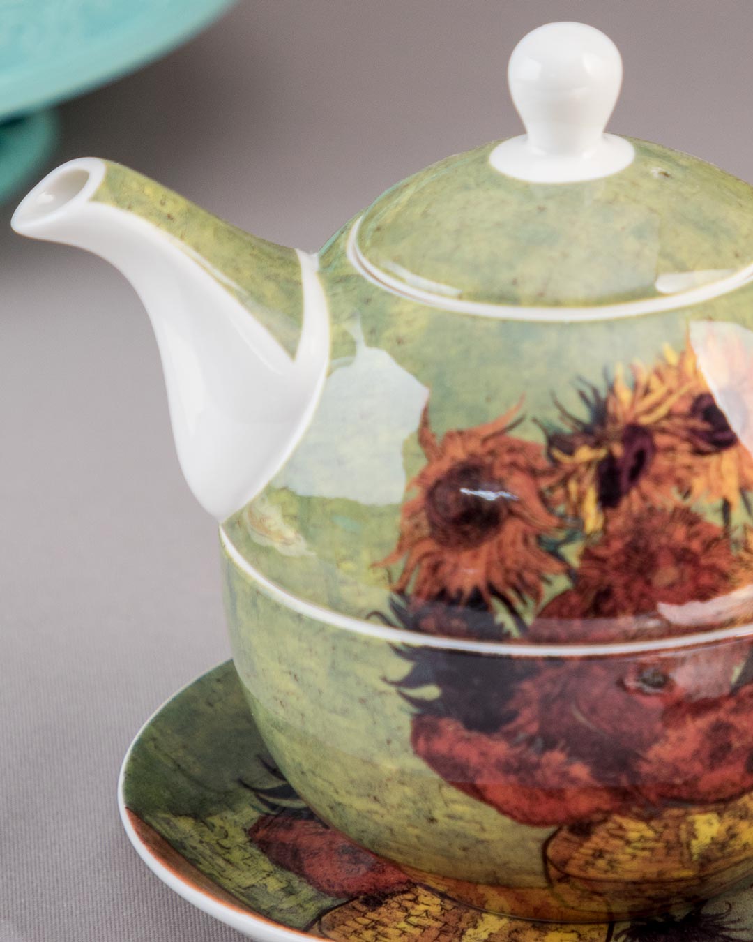 'Sunflowers' Vincent Van Gogh Tea for One Set - The Decor Kart