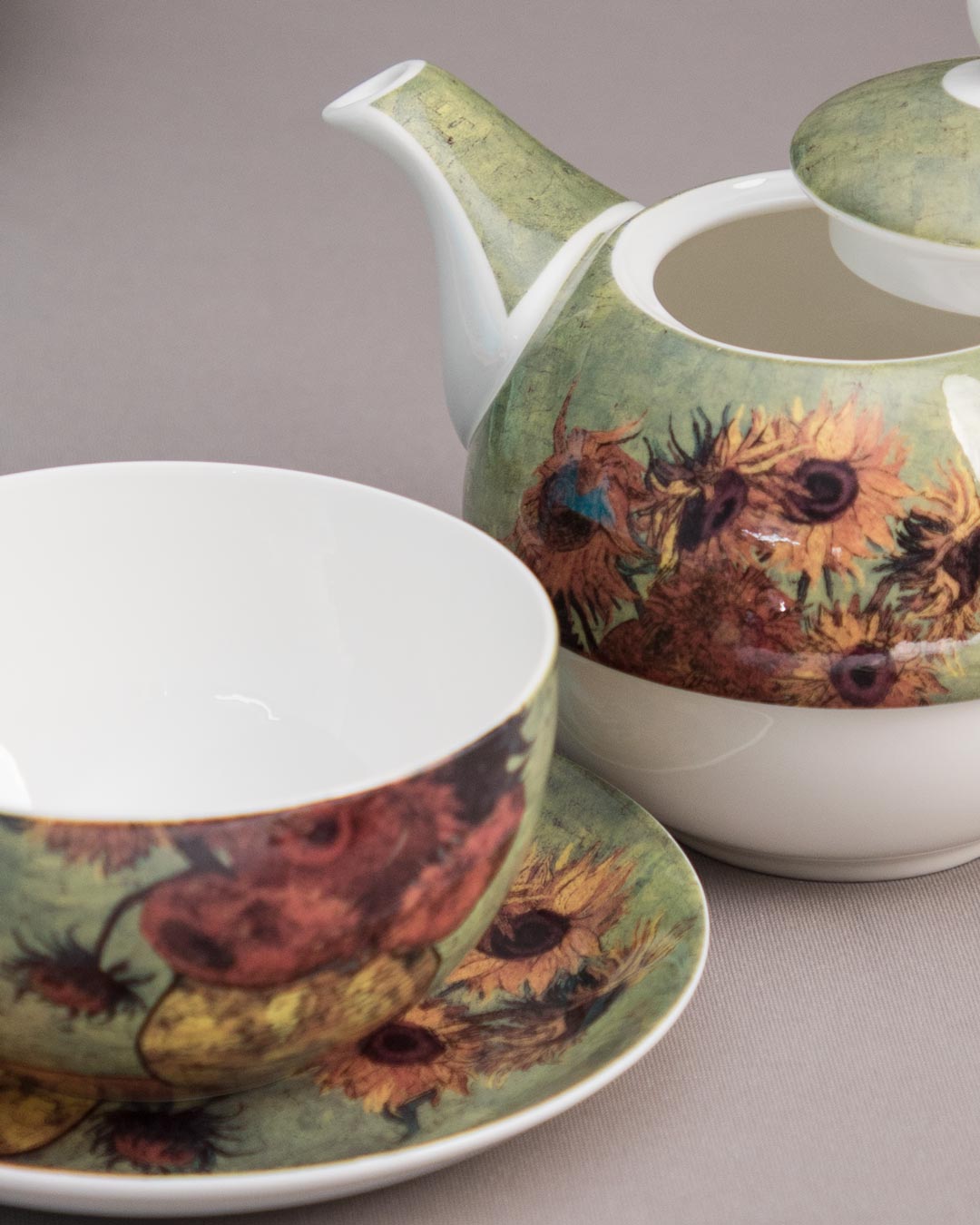 'Sunflowers' Vincent Van Gogh Tea for One Set - The Decor Kart
