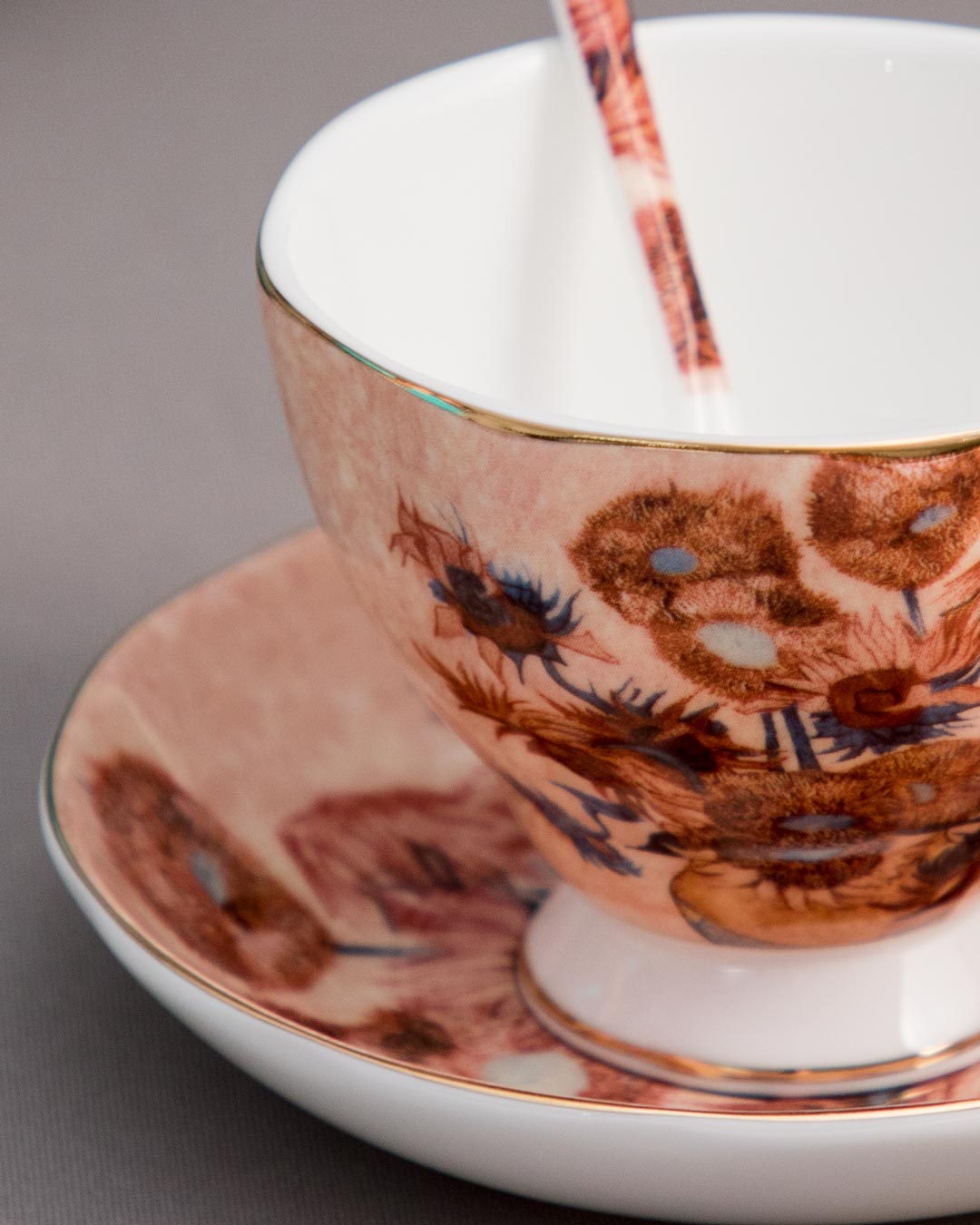 'Sunflowers' Vincent Van Gogh Painting Cup & Saucer