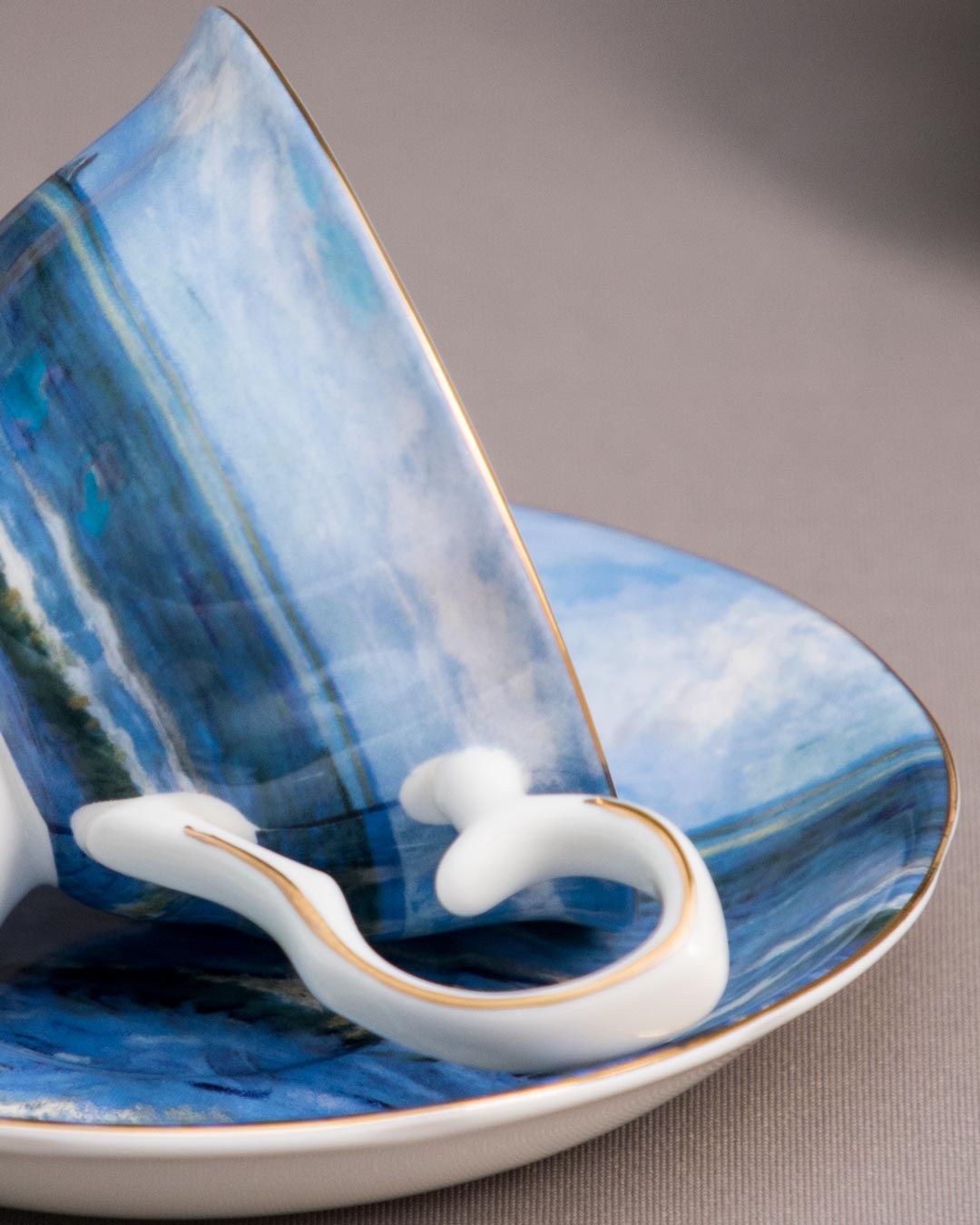 'Seascape' Vincent Van Gogh Painting Cup & Saucer - The Decor Kart