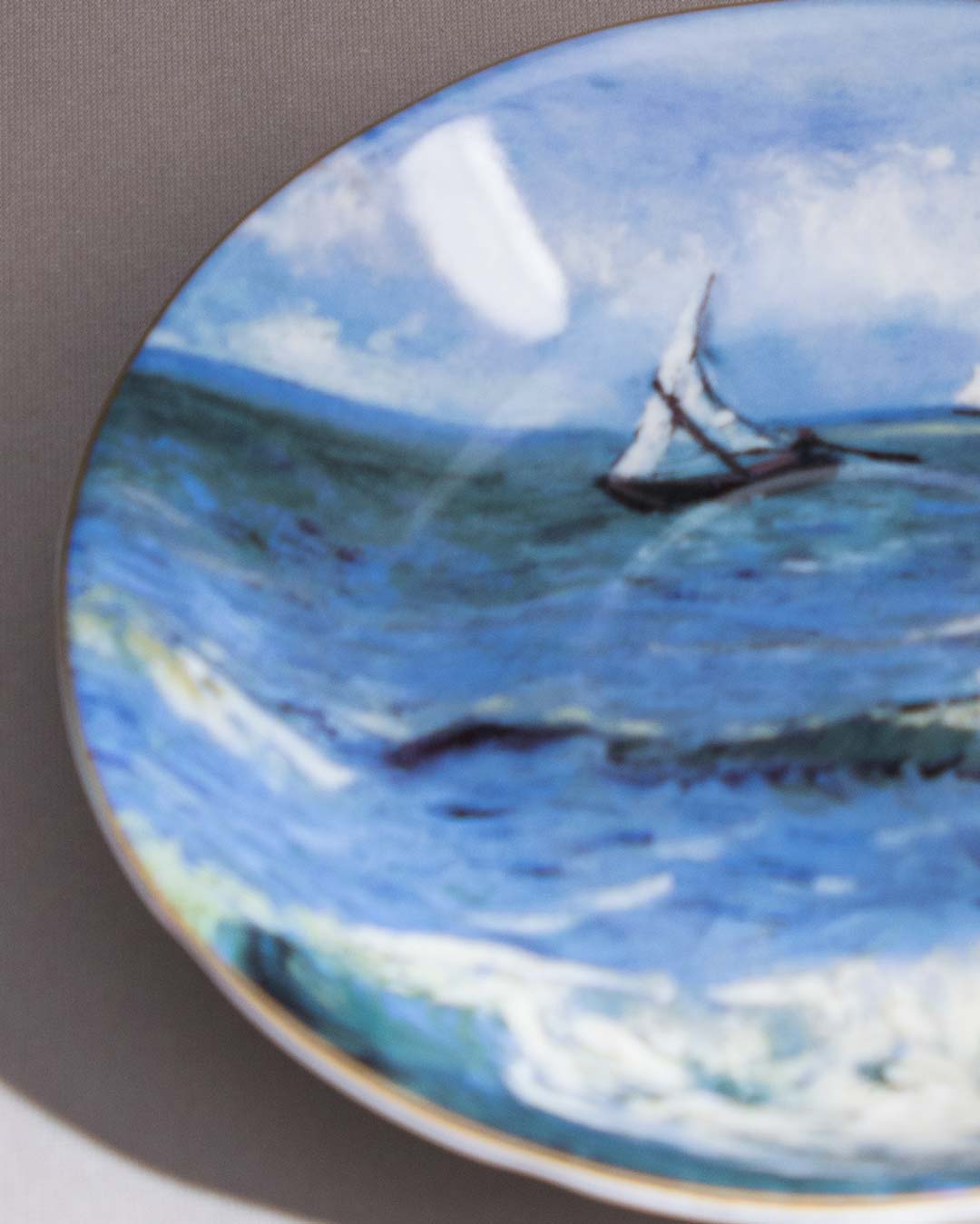 'Seascape' Vincent Van Gogh Painting Cup & Saucer - The Decor Kart