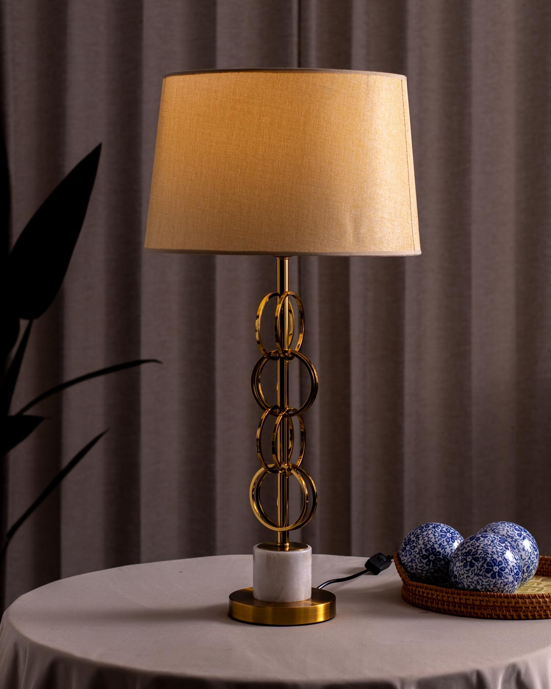 'Gleaming Circlets' Table Lamp - The Decor Kart