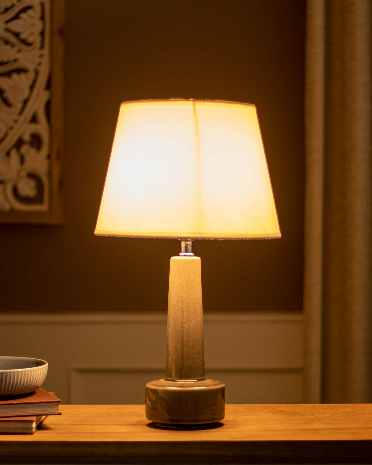 'Radiant Clay' Durability Table Lamp - The Decor Kart