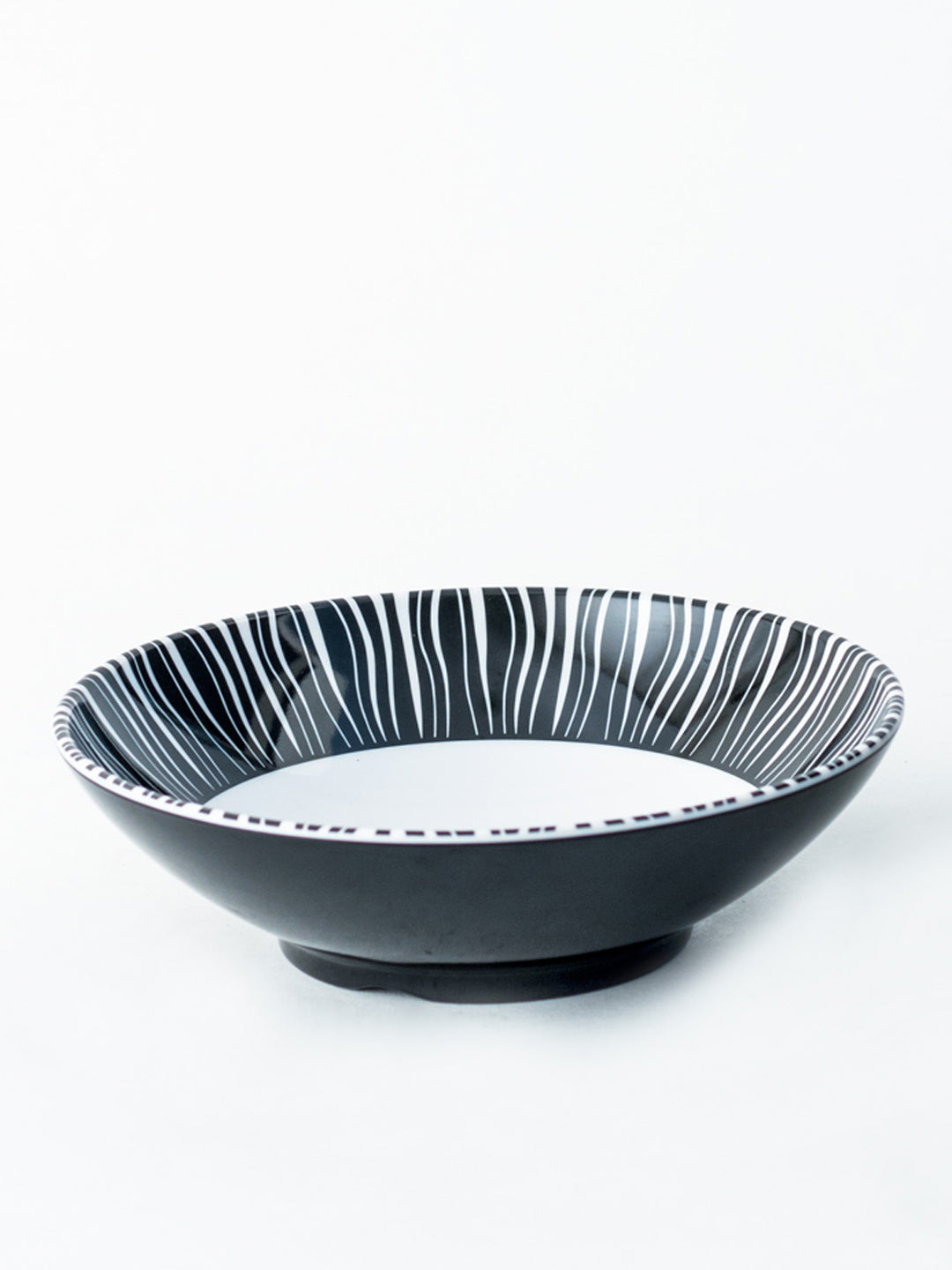 Monique Melamine Serving Bowl - Black - The Decor Kart