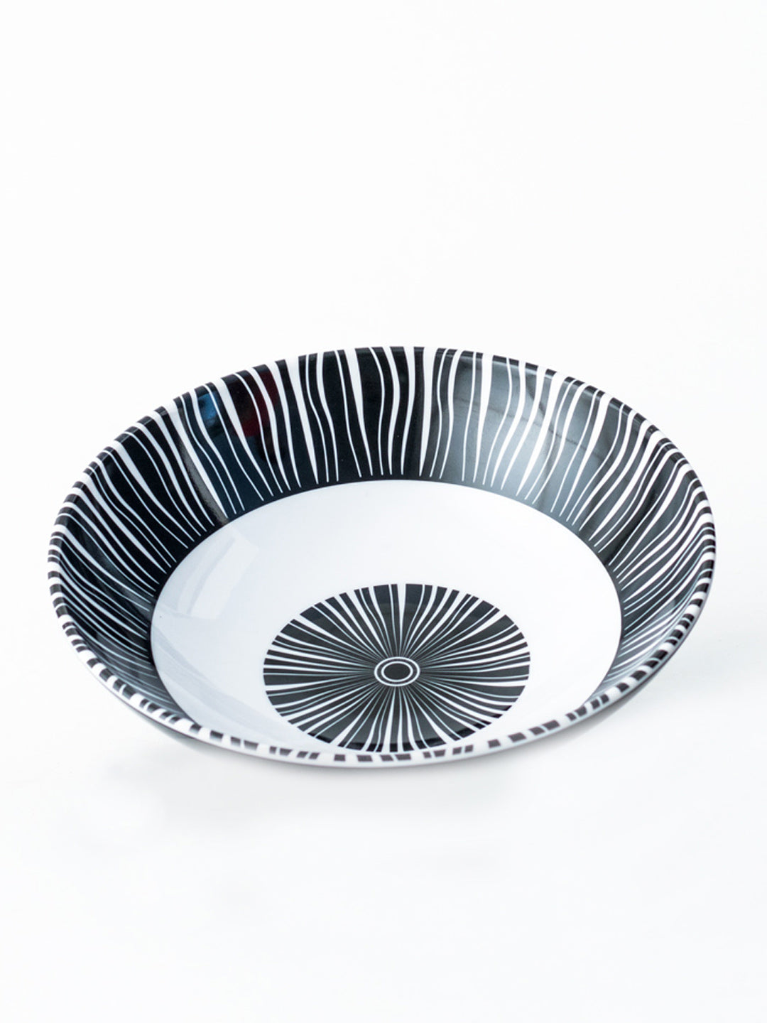 Monique Melamine Serving Bowl - Black - The Decor Kart