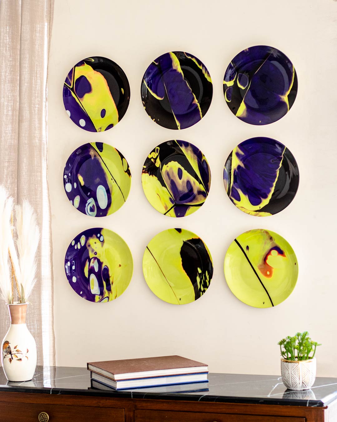 Palette 9-Plate Wall Collage - The Decor Kart