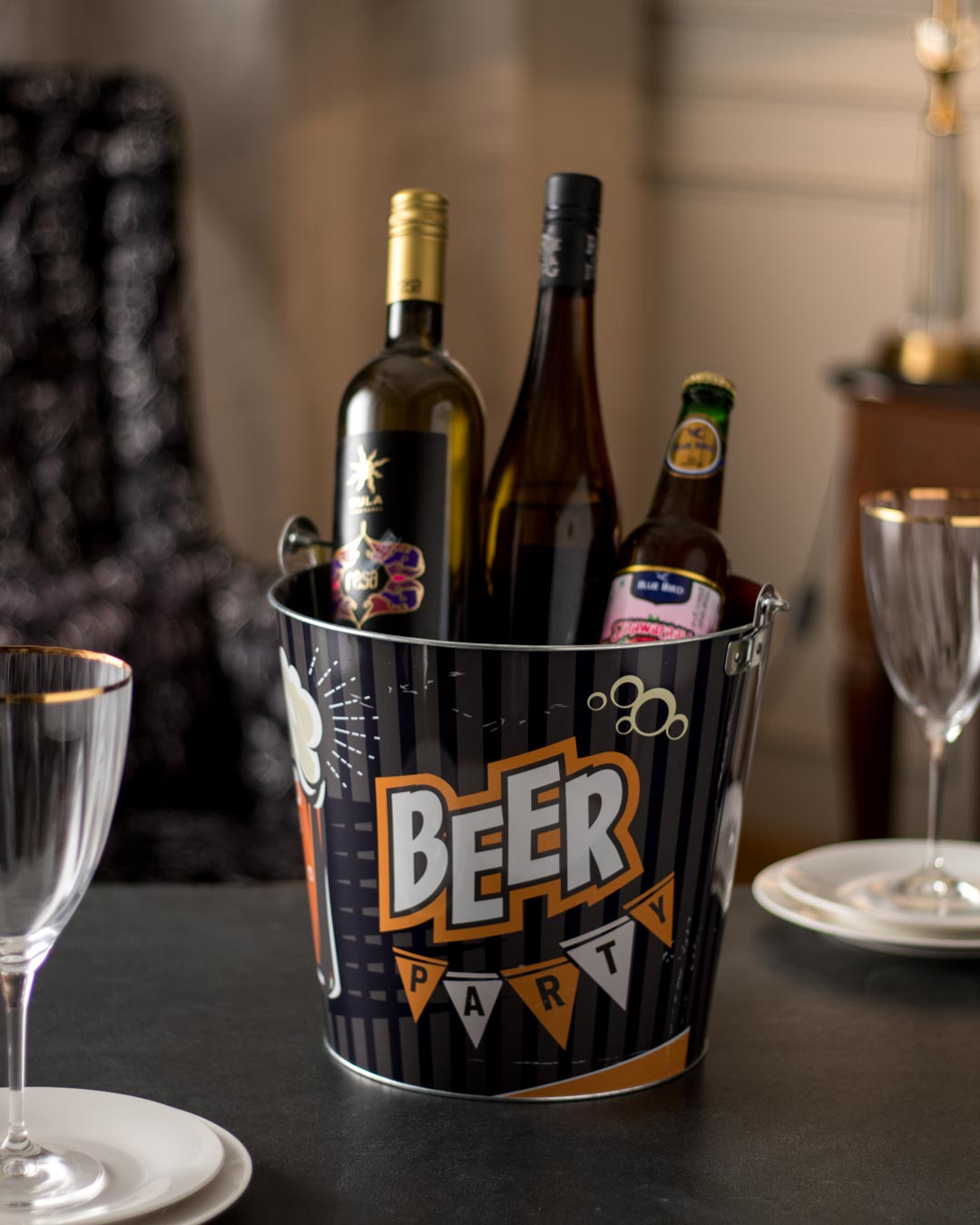 Beer Party Beverage Tub - Set of 2 - The Decor Kart