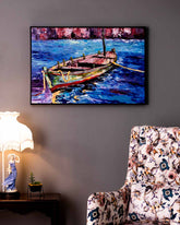 The Solitary Traveller Semi Hand-made Wall Art - 36*24  Inch - The Decor Kart