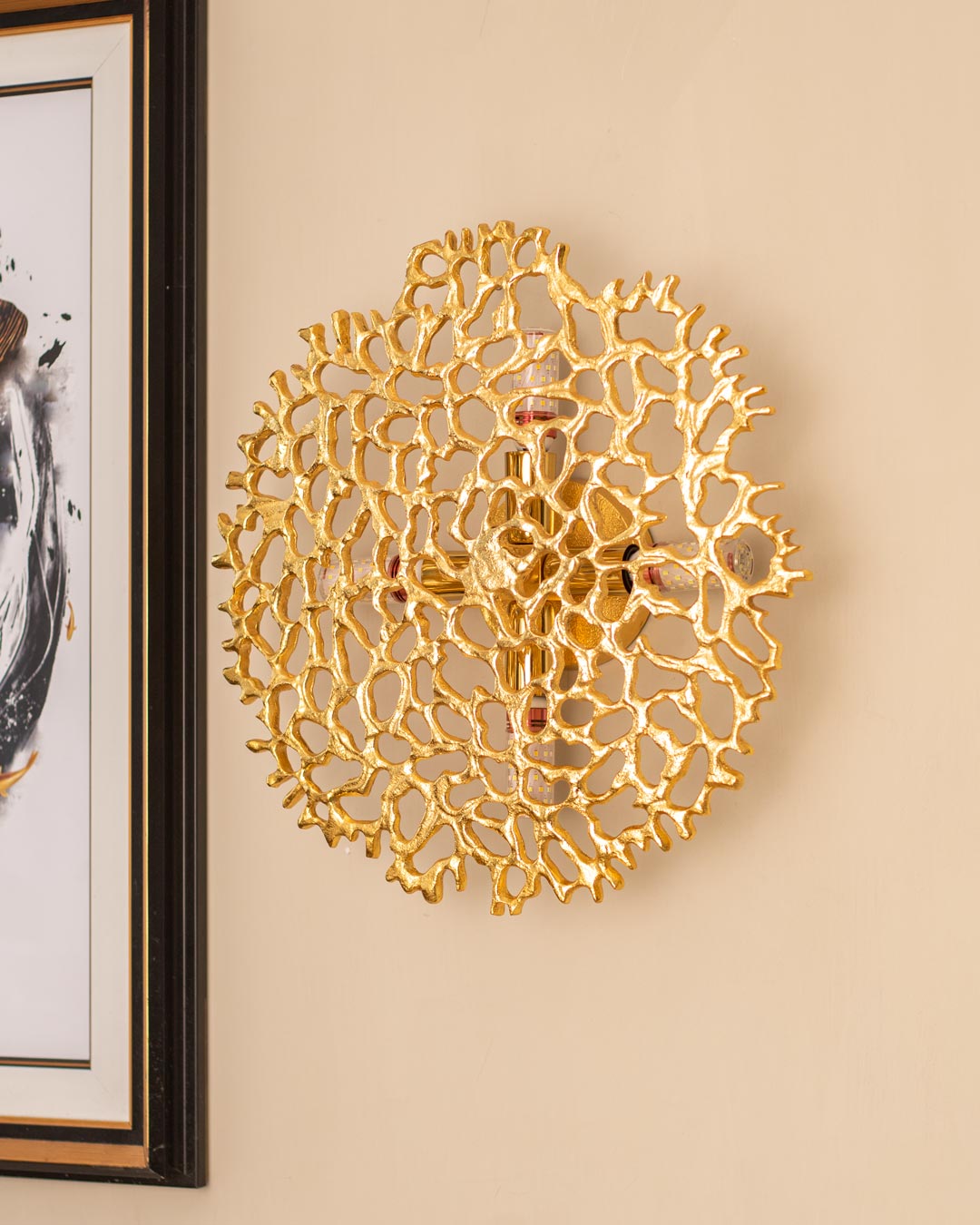 Golden Flower Wall Light - The Decor Kart