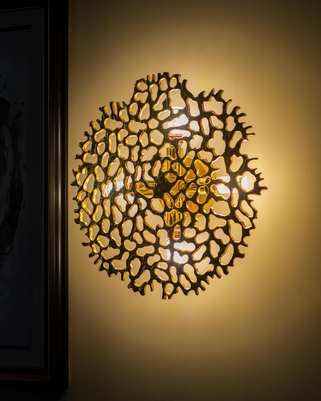 Golden Flower Wall Light - The Decor Kart