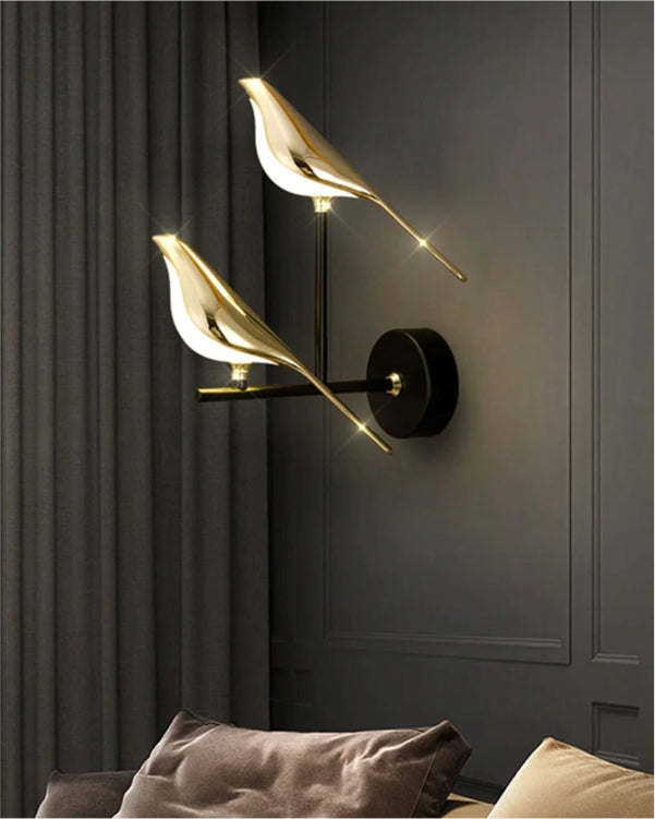 Aves Sitting Bird Wall Sconces - II - The Decor Kart