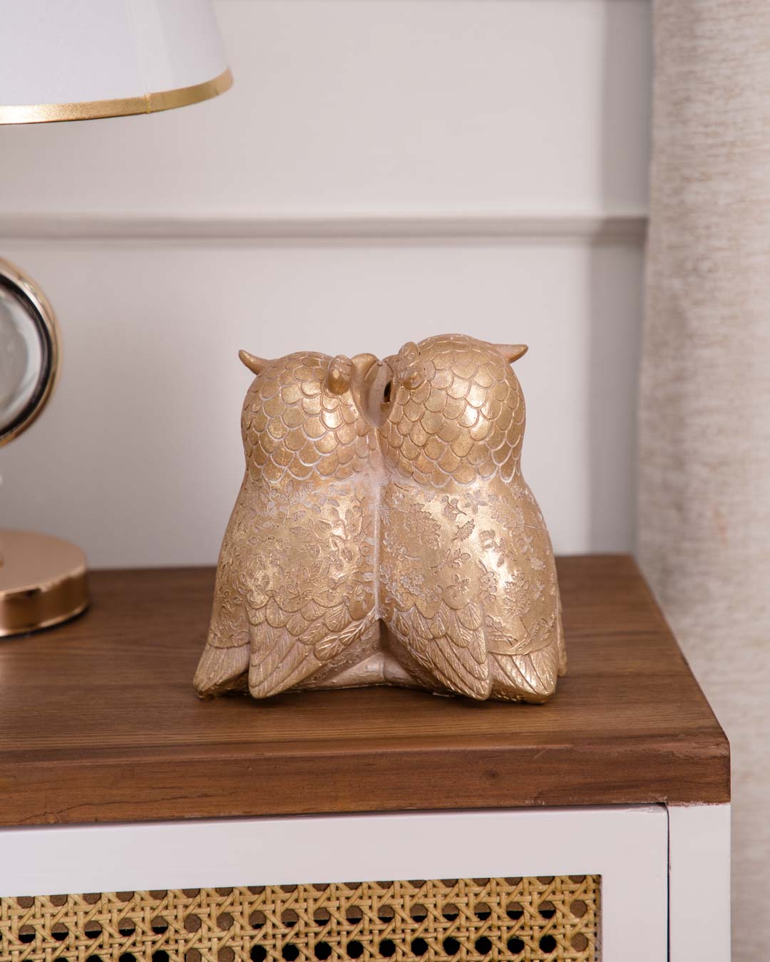 Enchanting Night: Owl Family Figurine