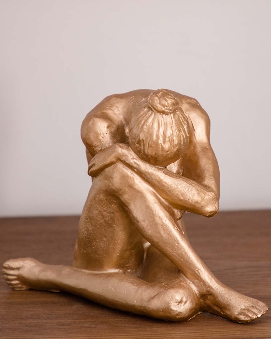 The Veiled Emotions: A Sad Women Hiding Her Face Sculpture